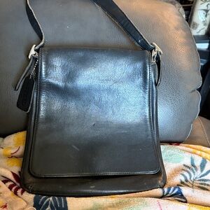 Black Leather Men's Bag